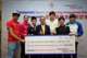 David Mong, Vice Chairman of Shun Hing Group took a group photo with awardees of Panasonic Sports Scholarship Programme 2010. From left to right: Lo Ching Hin, Ivan (triathlon), Wu Ho Ching (tennis), Shek Wai Hung (Gymnastics), Cheung Siu Lun (fencing), Yip Pui Yin (badminton) and Leung Hau Sze (athletic).
© Sports Federation & Olympic Committee of Hong Kong, China
